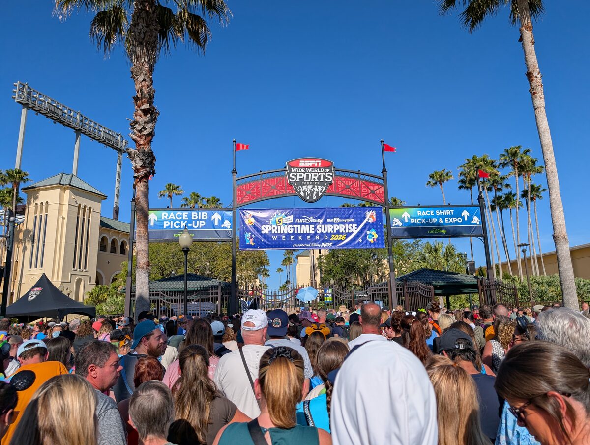 Expo rope drop crowd