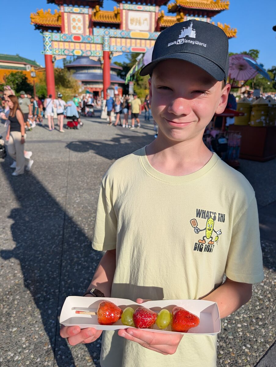 Tanghulu candied fruit in China pavilion